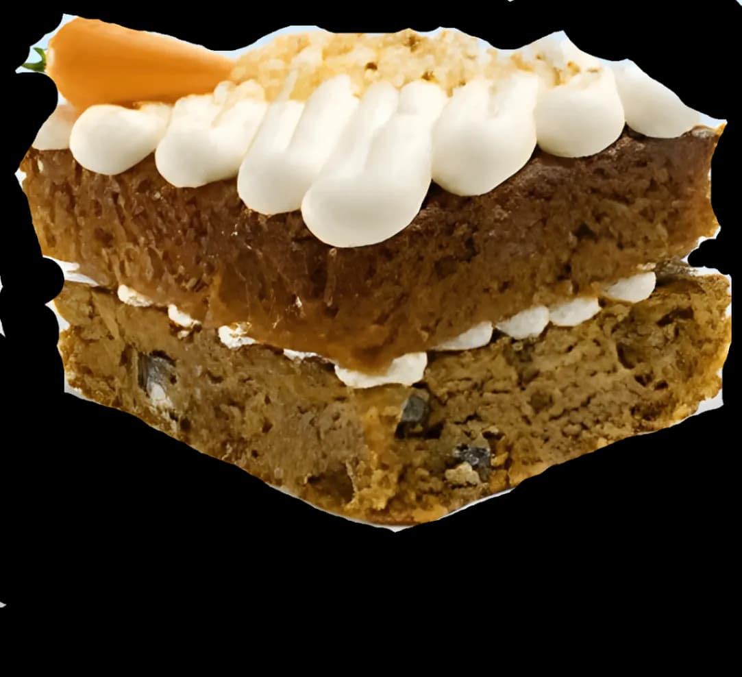 PORCION DE TORTA DE ZANAHORIA