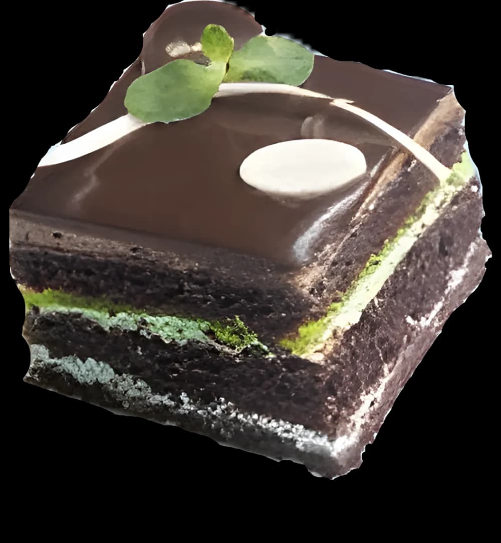 PORCION DE TORTA DE CHOCMENTA