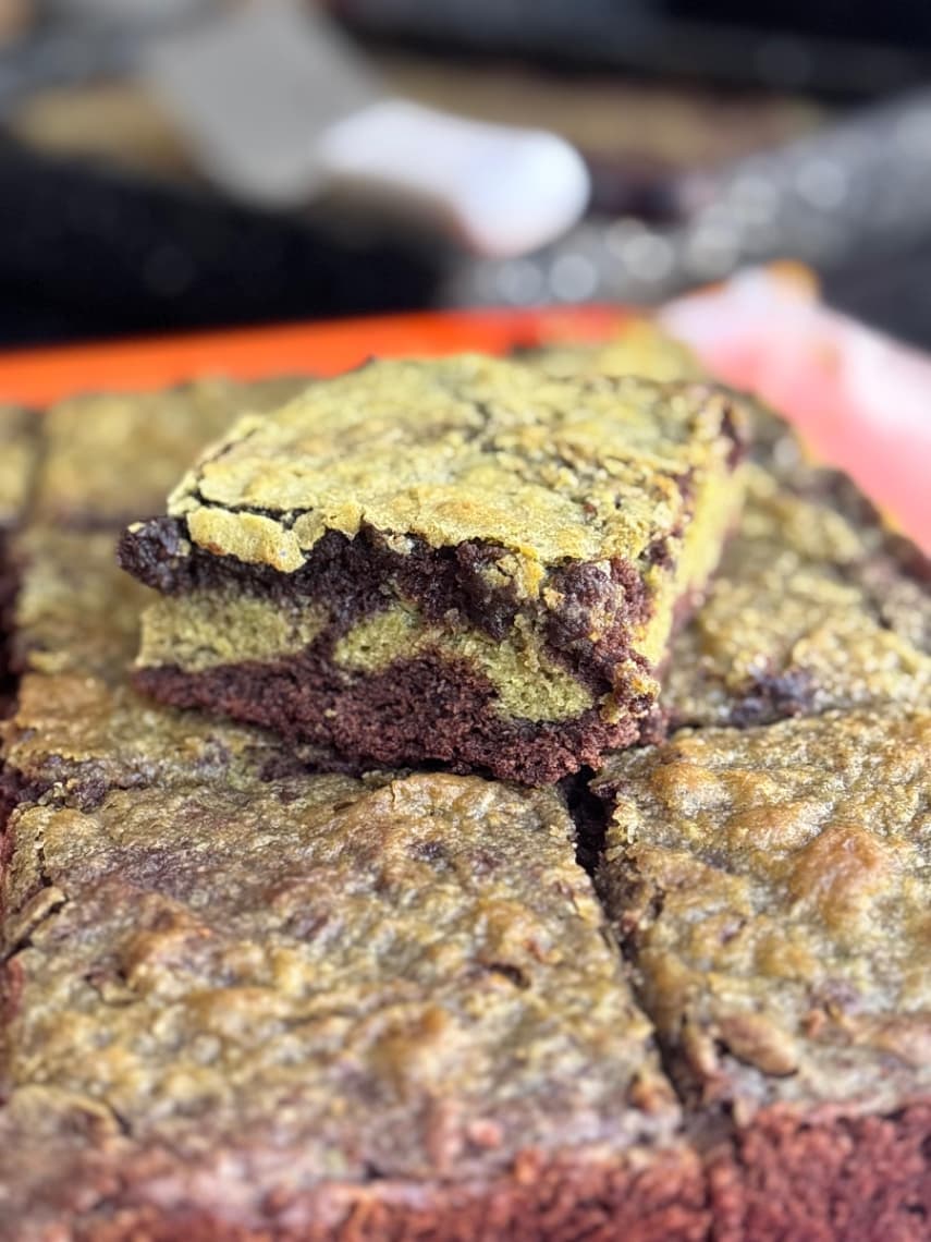 FUDGE MATCHA BROWNIE